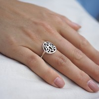 Zilveren BOHO ring Lotus Zilveren BOHO ring Lotus
