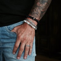 Kralen armband Matte Black Onyx Kralen armband Matte Black Onyx