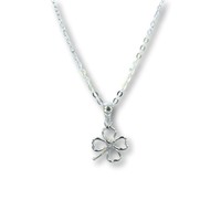 Zilveren ketting Klavertje 4 Zilveren ketting Klavertje 4