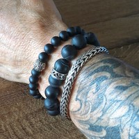 Kralen armband matte Agaat Kralen armband matte Agaat