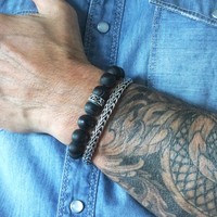 Kralen armband matte Agaat Kralen armband matte Agaat