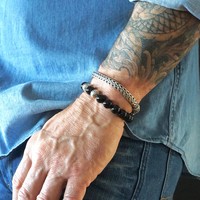 Black Onyx kralenarmband Black Onyx kralenarmband