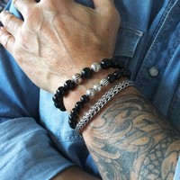 Kralen armband Black Onyx Joe Kralen armband Black Onyx Joe