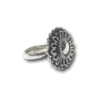 Zilveren ring Bloem Zilveren ring Bloem