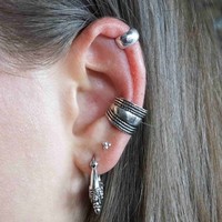 Zilveren Ear cuff Bali style Zilveren Ear cuff Bali style