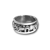 Zilveren spinning ring Olifant Zilveren spinning ring Olifant