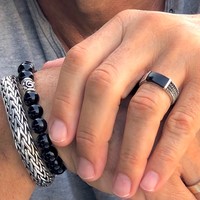 Zilveren ring Black Zilveren ring Black