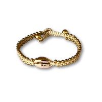 Armbandje schelpje goudkleur Armbandje schelpje goudkleur