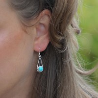 Zilveren oorbellen Turquoise Emmi Zilveren oorbellen Turquoise Emmi