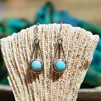 Zilveren oorbellen Turquoise Emmi Zilveren oorbellen Turquoise Emmi