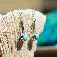 Zilveren oorbellen Turquoise Emmi Zilveren oorbellen Turquoise Emmi