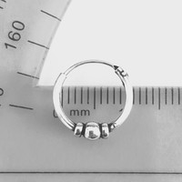 Oorbellen Bali hoops 10 mm Oorbellen Bali hoops 10 mm