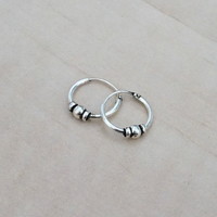 Oorbellen Bali hoops 10 mm Oorbellen Bali hoops 10 mm