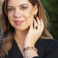 Goldplated ring Black Onyx Goldplated ring Black Onyx