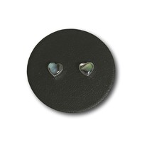 Zilveren oorknopjes Abalone hart Zilveren oorknopjes Abalone hart