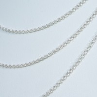 Zilveren ketting ronde schakel Zilveren ketting ronde schakel