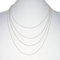 Zilveren ketting ronde schakel Zilveren ketting ronde schakel