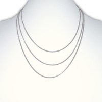 Curb ketting zilver Curb ketting zilver