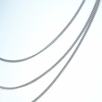 Curb ketting zilver Curb ketting zilver