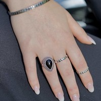 Black onyx ring Leelavadee Black onyx ring Leelavadee