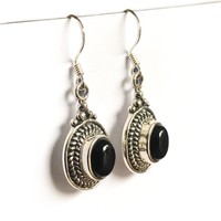 Zilveren oorbellen Black Onyx Zara Zilveren oorbellen Black Onyx Zara
