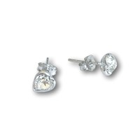 Swarovski oorknopjes hart Swarovski oorknopjes hart