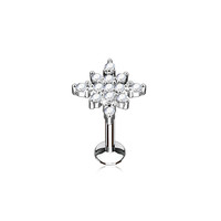 Piercing shiny silver star Piercing shiny silver star