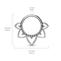 Piercing Filligree flower goldy Piercing Filligree flower goldy