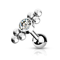 Piercing zirkonia and dot Piercing zirkonia and dot