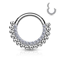 Piercing sparkling hoop silvy Piercing sparkling hoop silvy