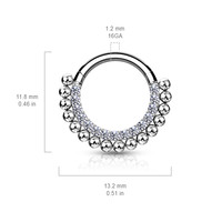 Piercing sparkling hoop silvy Piercing sparkling hoop silvy