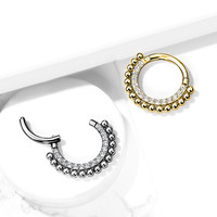 Piercing sparkling hoop silvy Piercing sparkling hoop silvy