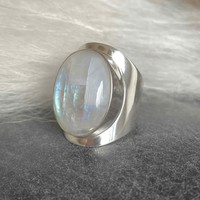 Zilveren Maansteen ring Anello Zilveren Maansteen ring Anello