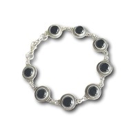 Zilveren armband black onyx Zarah Zilveren armband black onyx Zarah