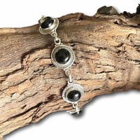 Zilveren armband black onyx Zarah Zilveren armband black onyx Zarah