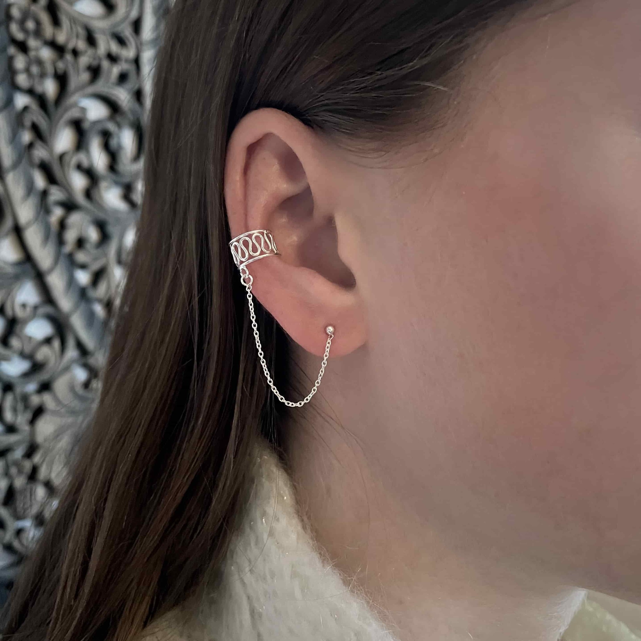 Zilveren oorbellen Zilveren oorbellen