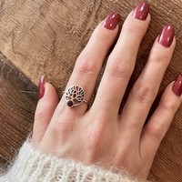 Zilveren ring Amethist tree of life Zilveren ring Amethist tree of life