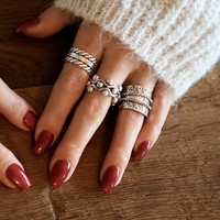 Zilveren Boho ring Margaretha Zilveren Boho ring Margaretha