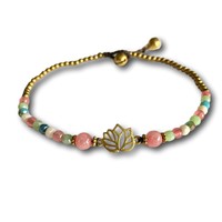 Enkelbandje lotus pastel Enkelbandje lotus pastel