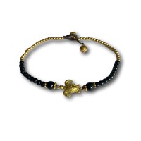 Enkelbandje black agate schildpad Enkelbandje black agate schildpad