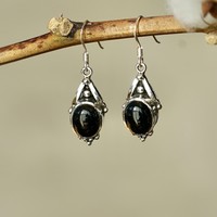 Zilveren oorbellen Black Onyx Tara Zilveren oorbellen Black Onyx Tara