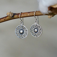 Zilveren oorbellen Flower of Life Zilveren oorbellen Flower of Life