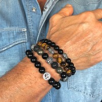 Kralen armband Black Onyx Buddha Kralen armband Black Onyx Buddha