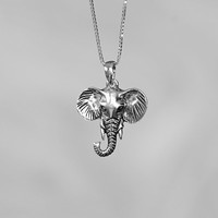 Zilveren Olifant hanger Chang Zilveren Olifant hanger Chang
