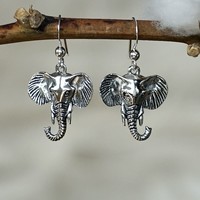 Zilveren oorbellen Olifant Chang Zilveren oorbellen Olifant Chang