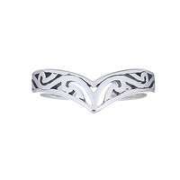 Teenring / vingertop ring Chevron Teenring / vingertop ring Chevron