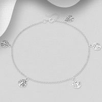 Zilveren enkelbandje Tree of life Zilveren enkelbandje Tree of life