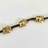 Enkelbandje Golden Elephants Enkelbandje Golden Elephants