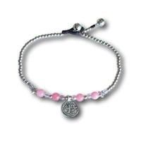 Enkelbandje Tree of life roze Enkelbandje Tree of life roze