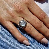 Zilveren Maansteen ring Anjali Zilveren Maansteen ring Anjali